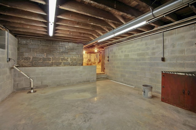 view of basement
