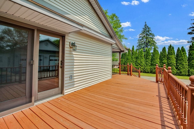 67 W Ave, Wellsboro, PA 16901 - view of wooden deck