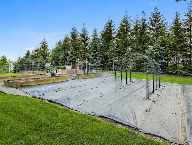 4535 Covered Bridge Rd, Ulster, PA 18850 - view of home's community with a garden and a lawn