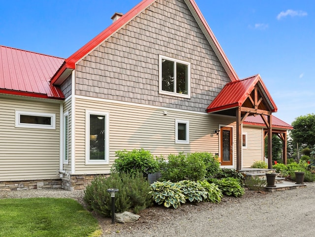 4535 Covered Bridge Rd, Ulster, PA 18850 - view of front of house with metal roof