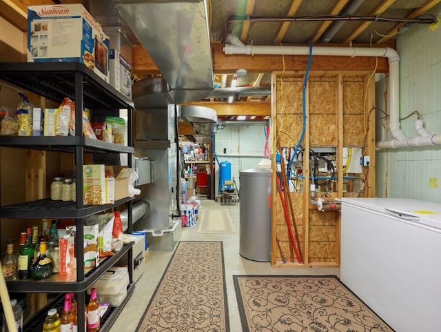 4535 Covered Bridge Rd, Ulster, PA 18850 - unfinished below grade area with fridge