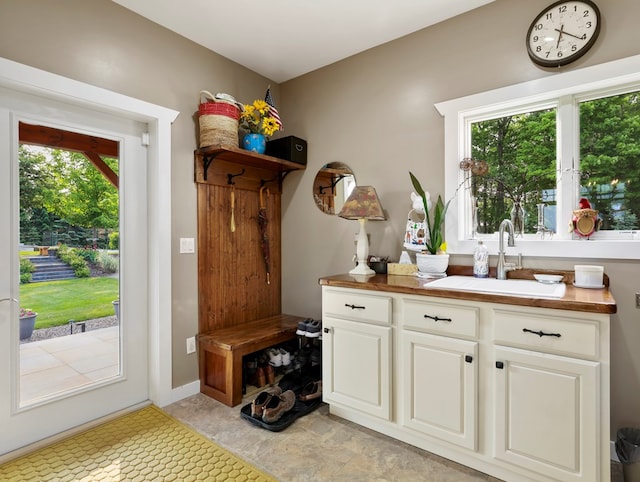 4535 Covered Bridge Rd, Ulster, PA 18850 - mudroom featuring a sink and plenty of natural light