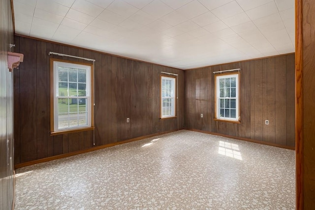 spare room featuring plenty of natural light