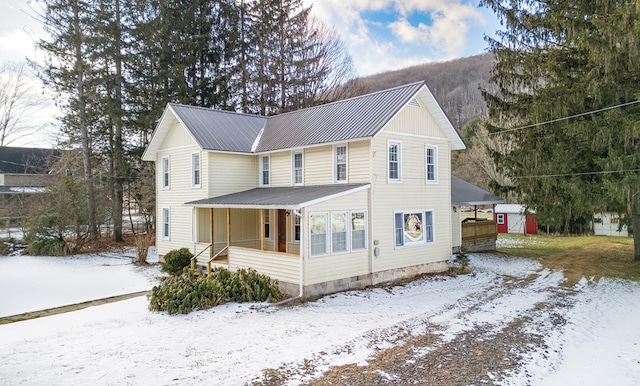 view of front of house featuring a porch