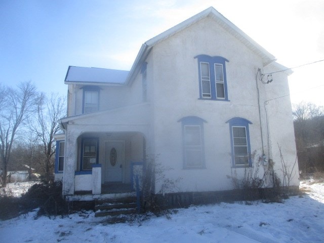 view of front of house with covered porch