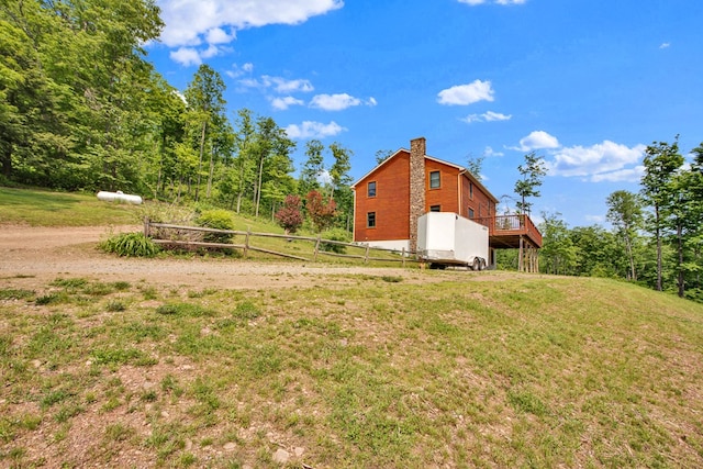 5284-A Rte 6 W, Ulysses, PA 16948 - view of yard with a deck