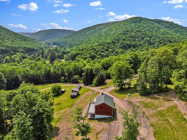 5284-A Rte 6 W, Ulysses, PA 16948 - view from above of property with a forest and a mountain backdrop
