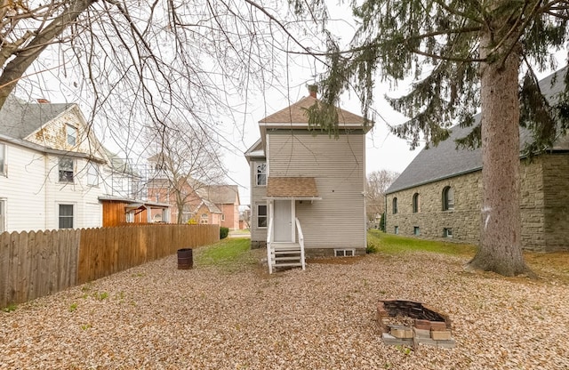 view of rear view of property