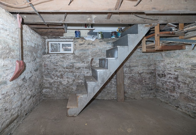 view of basement