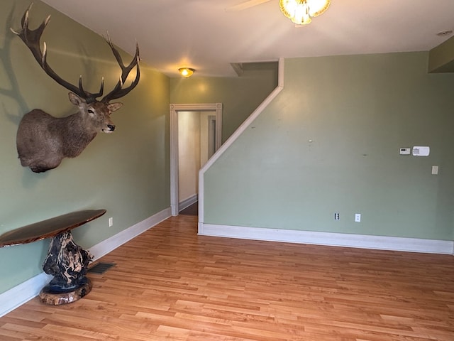 interior space featuring light hardwood / wood-style flooring