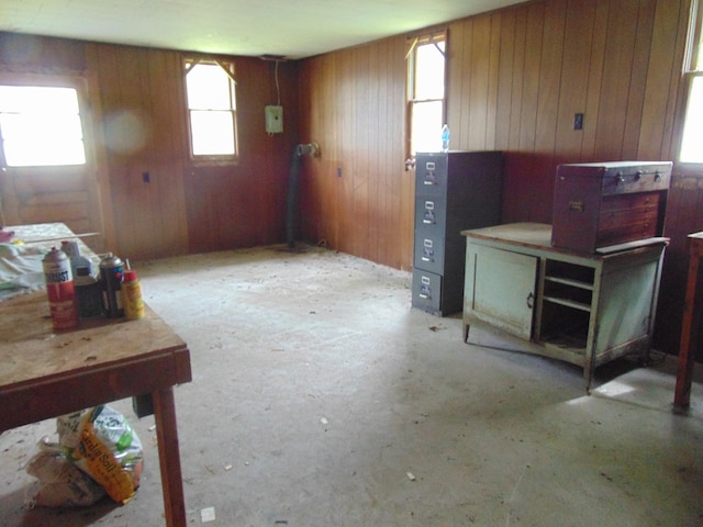 208 Tyler St, Athens, PA 18810 - misc room featuring wooden walls