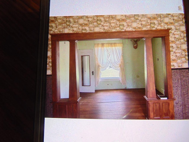 208 Tyler St, Athens, PA 18810 - foyer with wood finished floors
