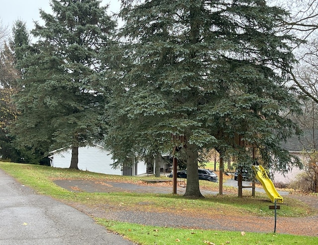 exterior space featuring a playground