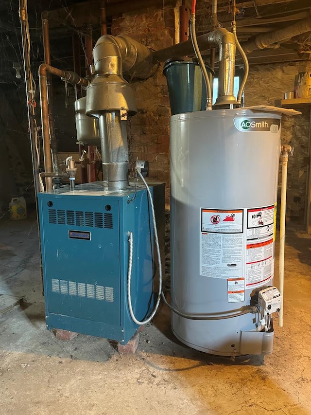 11 Purple St, Wellsboro, PA 16901 - utility room featuring a heating unit and water heater