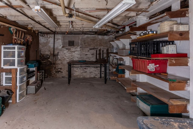 11 Purple St, Wellsboro, PA 16901 - unfinished basement featuring a workshop area
