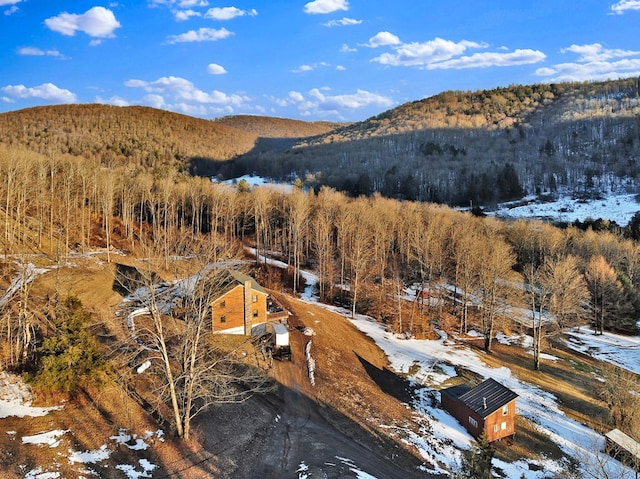 property view of mountains with a view of trees