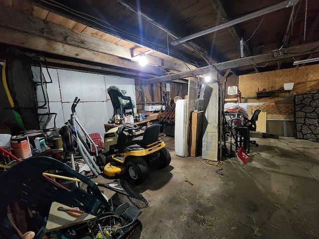 view of basement