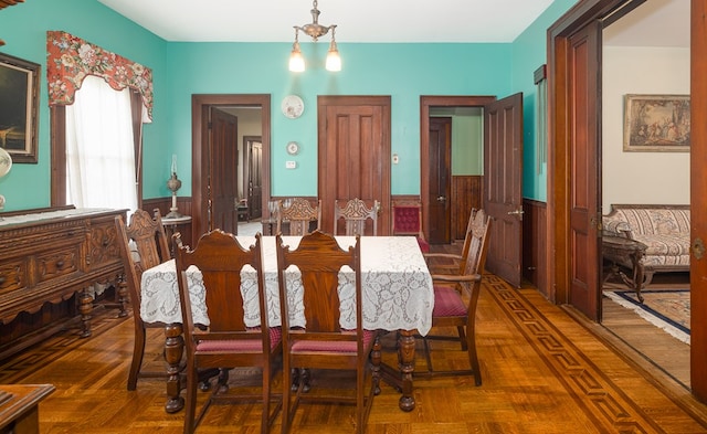 view of dining room