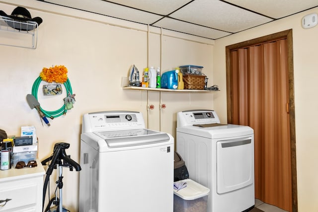 laundry area with laundry area and washer and dryer