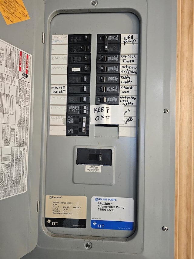 utilities with electric panel