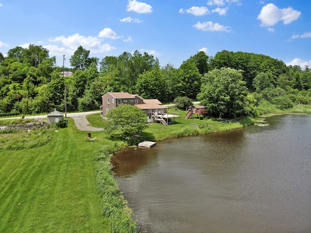 658 Ashley Hill Rd, Mansfield, PA 16933 - view of property's community with a water view, dirt driveway, and a lawn