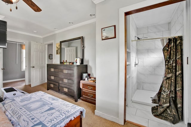 658 Ashley Hill Rd, Mansfield, PA 16933 - bedroom with crown molding and ensuite bath