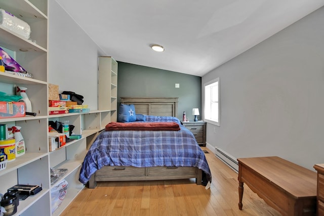 658 Ashley Hill Rd, Mansfield, PA 16933 - bedroom with a baseboard radiator and wood-type flooring