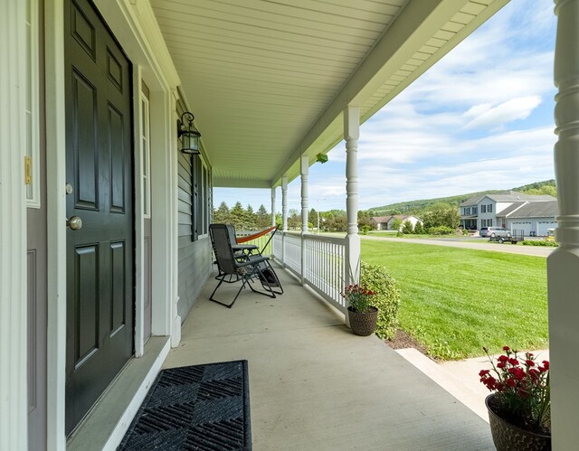 113 W Woodlawn Ave, Elkland, PA 16920 - covered porch with a lawn