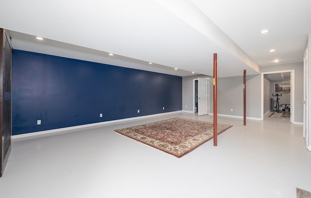 113 W Woodlawn Ave, Elkland, PA 16920 - finished below grade area with recessed lighting and baseboards