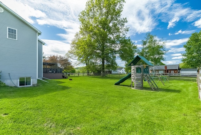113 W Woodlawn Ave, Elkland, PA 16920 - view of yard with a playground