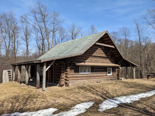 480 Bowers Rd, Coudersport, PA 16915 - view of side of property with log exterior