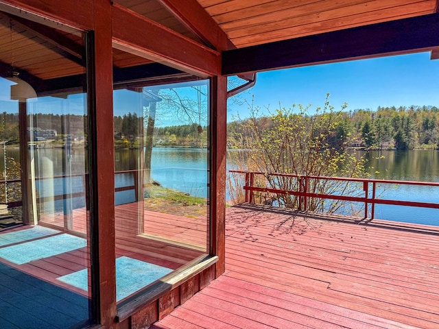 986 Wesauking Dr, Towanda, PA 18848 - dock featuring a water view and a view of trees