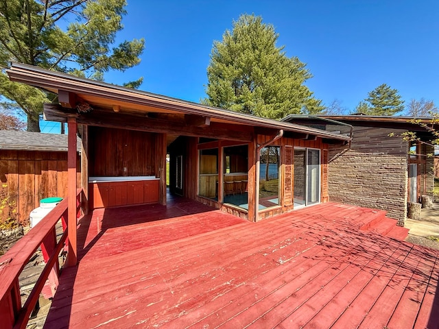 986 Wesauking Dr, Towanda, PA 18848 - view of wooden terrace