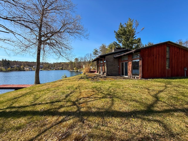 986 Wesauking Dr, Towanda, PA 18848 - view of grassy yard with a water view