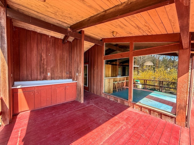 986 Wesauking Dr, Towanda, PA 18848 - view of unfurnished sunroom