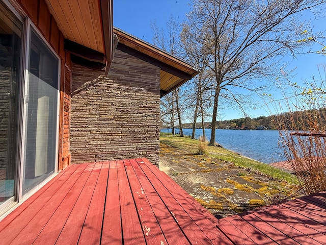 986 Wesauking Dr, Towanda, PA 18848 - deck featuring a water view