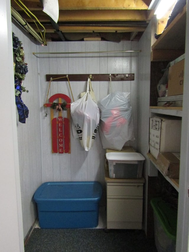 view of storage room