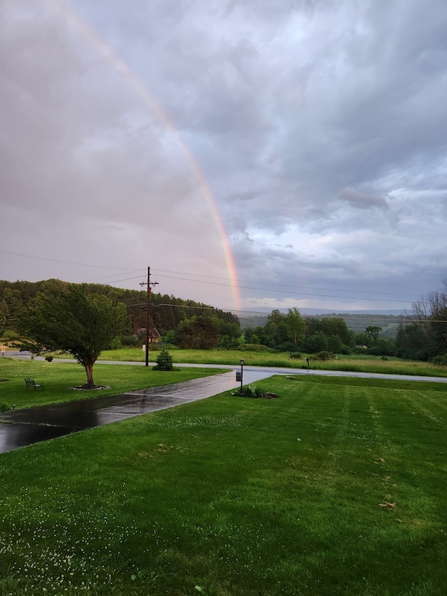 surrounding community featuring a lawn