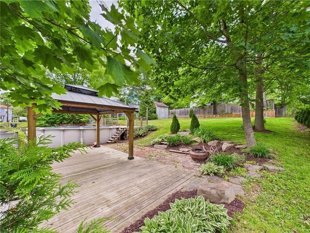712 W Main St, Smethport, PA 16749 - deck featuring a gazebo