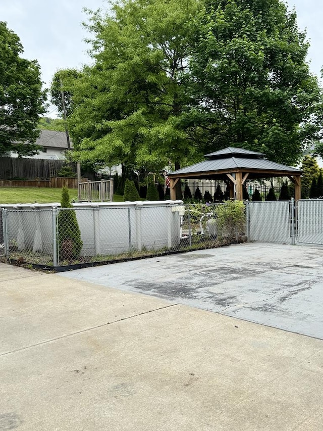 712 W Main St, Smethport, PA 16749 - view of patio / terrace featuring a gazebo and driveway