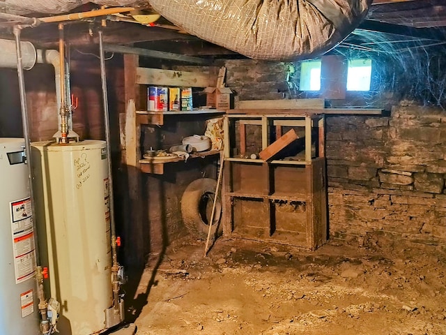 2826 Austinville Rd, Troy, PA 16947 - storage area featuring gas water heater