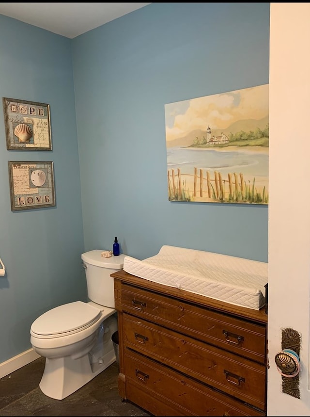 bathroom featuring toilet