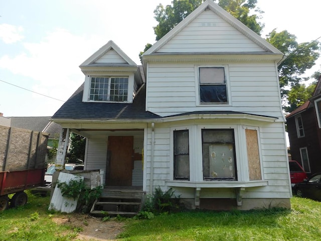 view of front of property with a porch