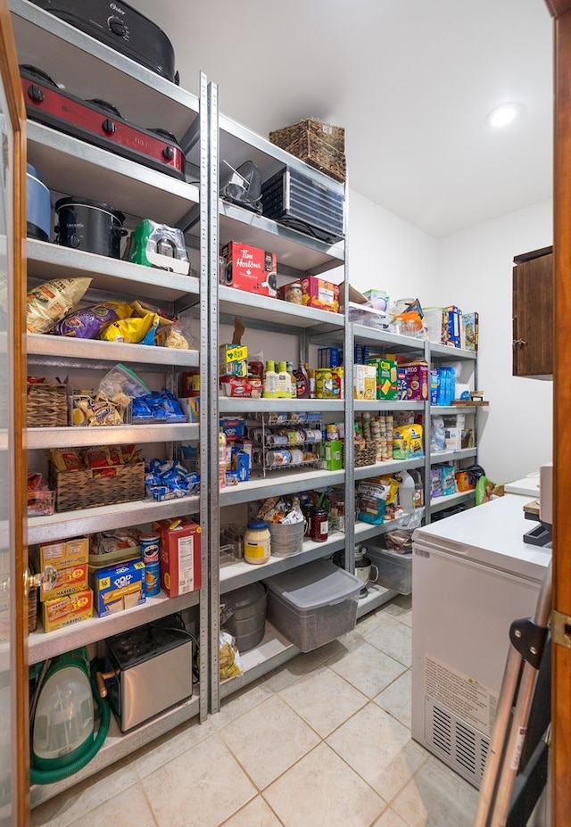 view of storage room