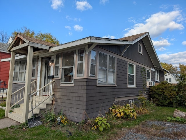 view of property exterior featuring cooling unit