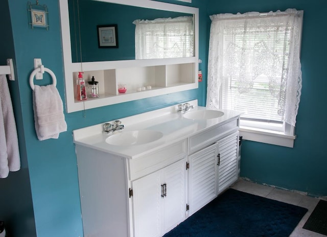 bathroom featuring vanity