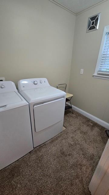 306 Broad St, Port Allegany, PA 16743 - washroom featuring separate washer and dryer and ornamental molding