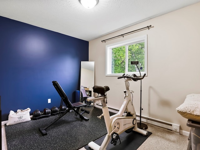 109 Alden St, Sayre, PA 18840 - exercise area featuring baseboards and a baseboard radiator
