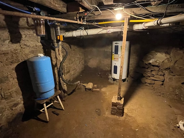 19 Kline Rd, Galeton, PA 16922 - unfinished basement featuring electric water heater
