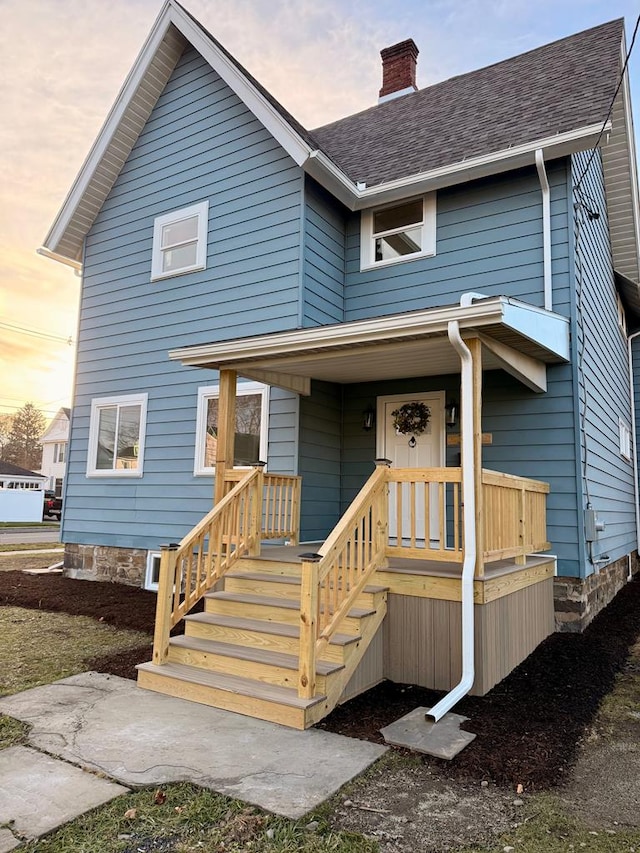 view of front of property